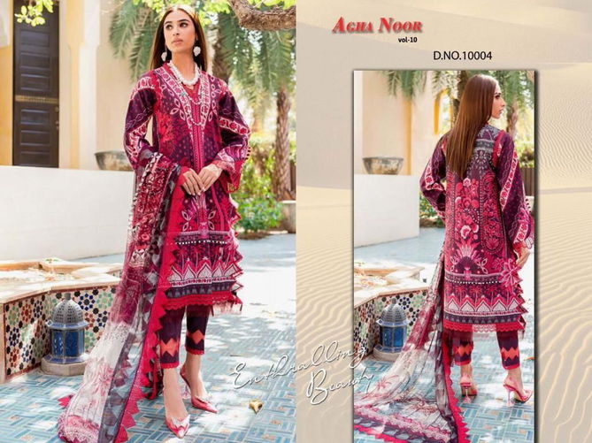 Agha Noor Vol 10 Karachi Cotton Dress Material Wholesale Market In Surat With Price
